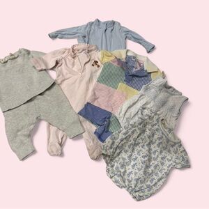 Ralph Lauren Baby Outfit in Blue and Pink